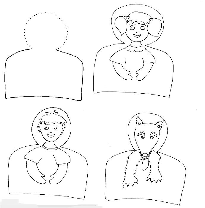 Mod&egrave;les de marionnettes &agrave; doigts pour jeunes enfants
