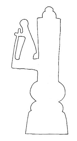 Modèle de marque-page girouette phare 