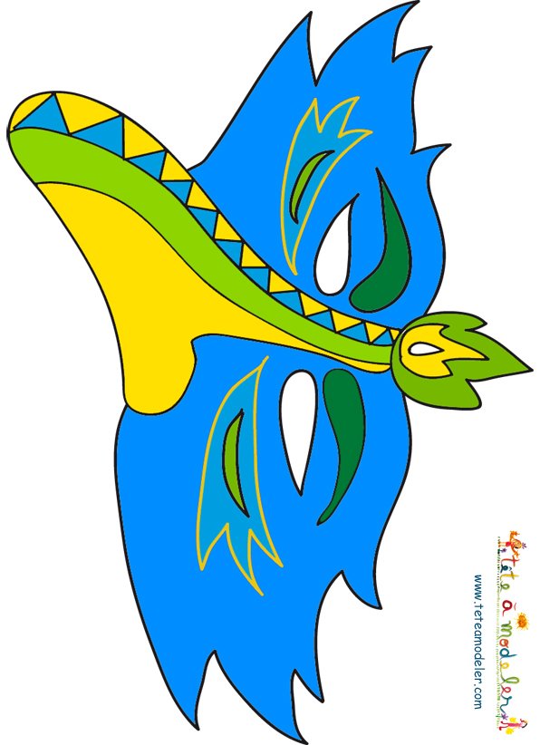 Masque bec d'oiseau
