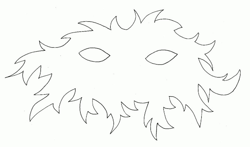 Masques fantaisie &agrave; colorier