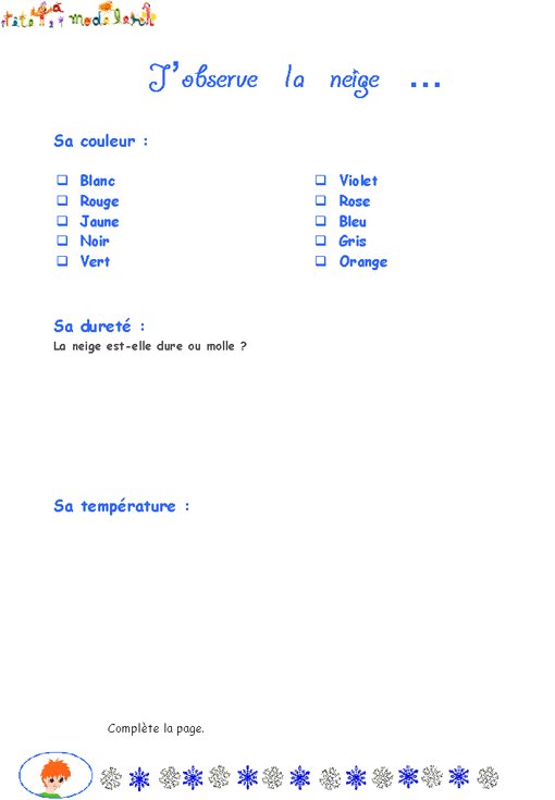 livre sur la neige  page 1
