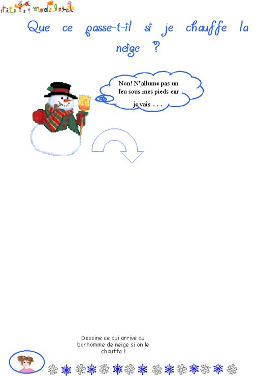 livre sur la neige  : on chauffe la neige
