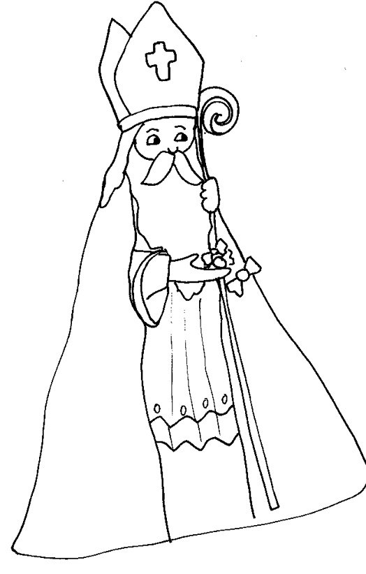 Coloriage de saint Nicolas 4