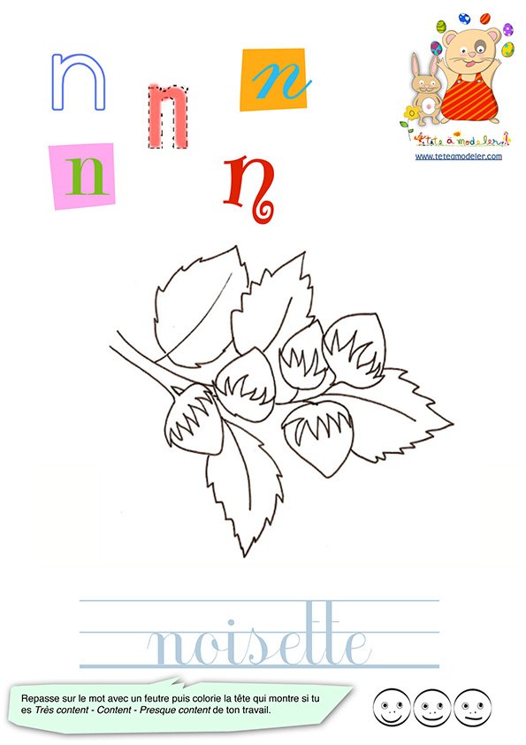 Imagier des minuscule : noisette
