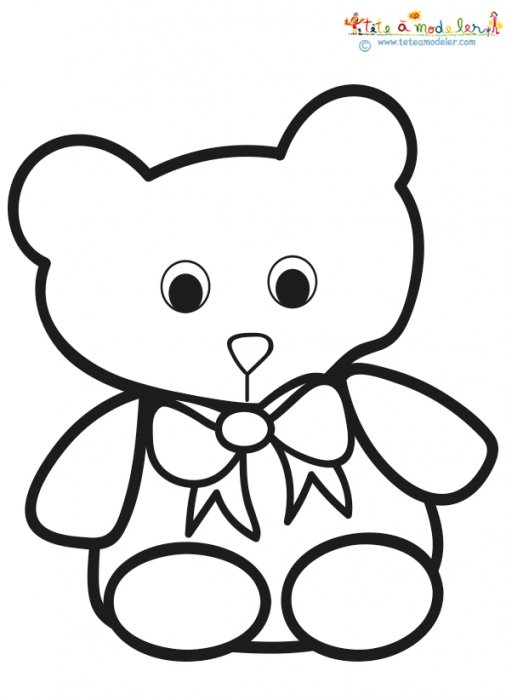 Petit nounours au gros noeud