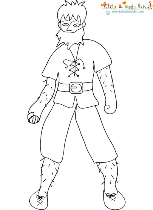 Coloriage d'un ogre à imprimer