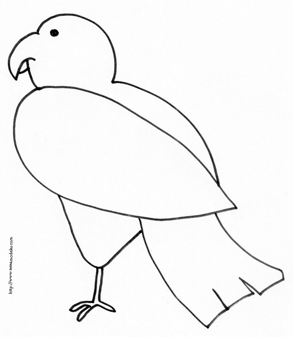 coloriage d'un oiseau 1