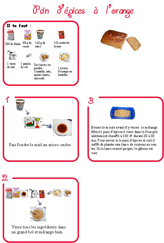 Recette du pain d'&eacute;pices natures

