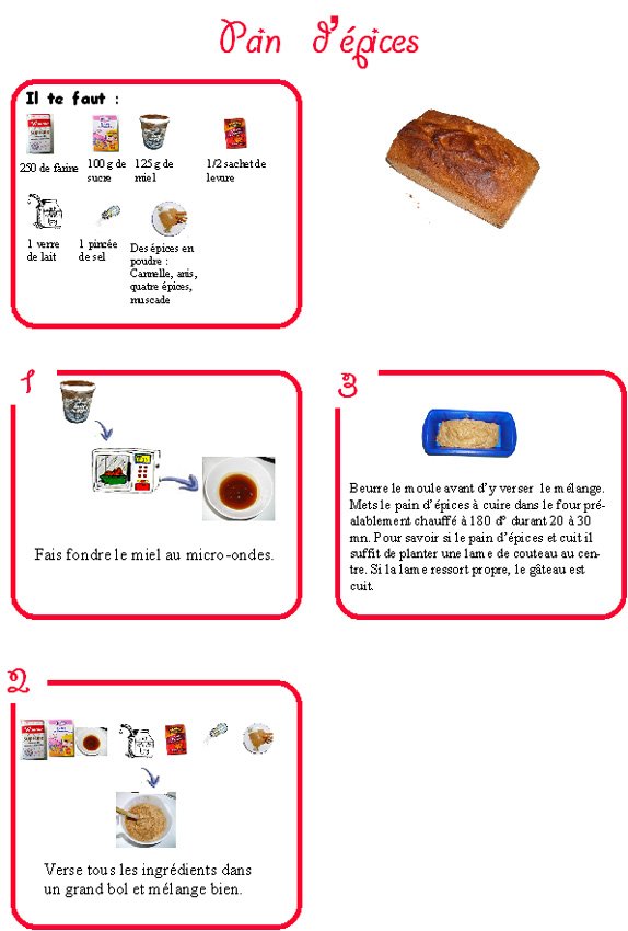 Recette du pain d'&eacute;pices natures
