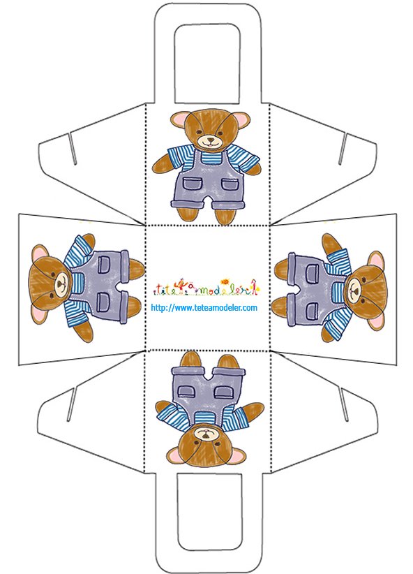 Panier cadeau nounours
