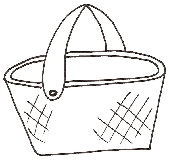 coloriage d'un panier
