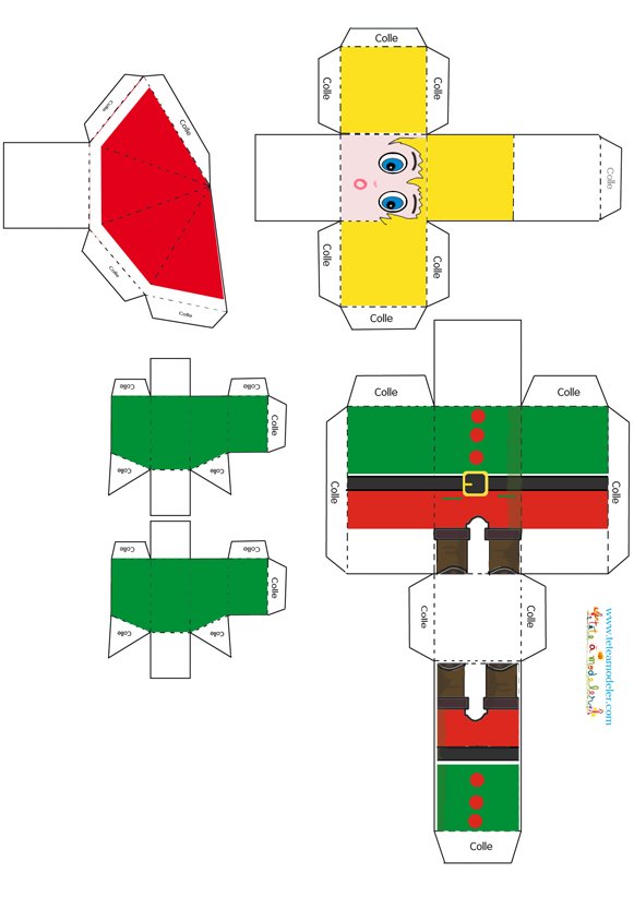 Imprimer le lutin paper toy