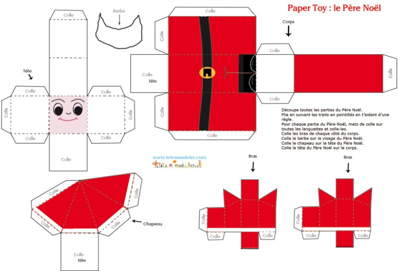 Paper toy P&egrave;re No&agrave;&acute;l
