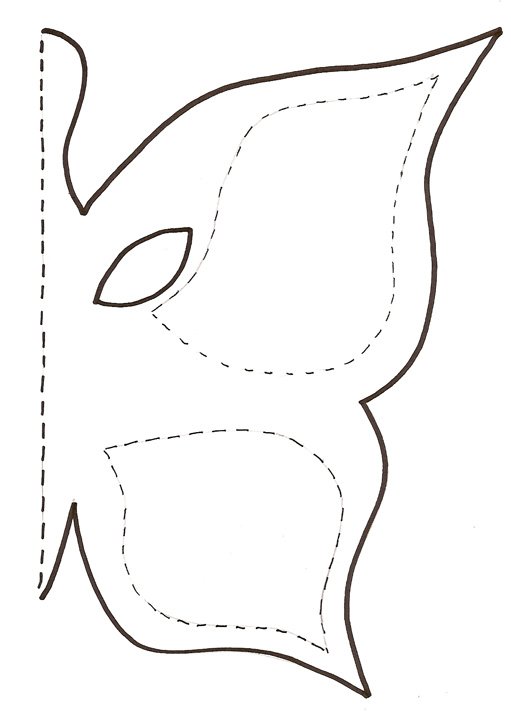 Mod&egrave;le masque papillon
