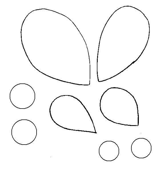 Imprimer le modèle des décorations d'ailes de papillon de papier
