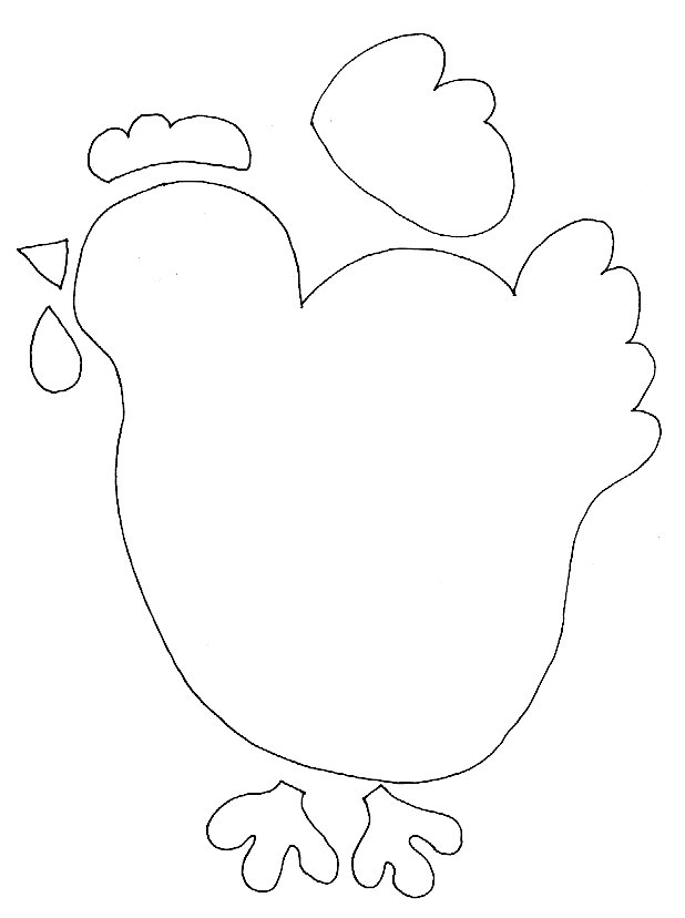P&acirc;ques poule collage mod&egrave;le
