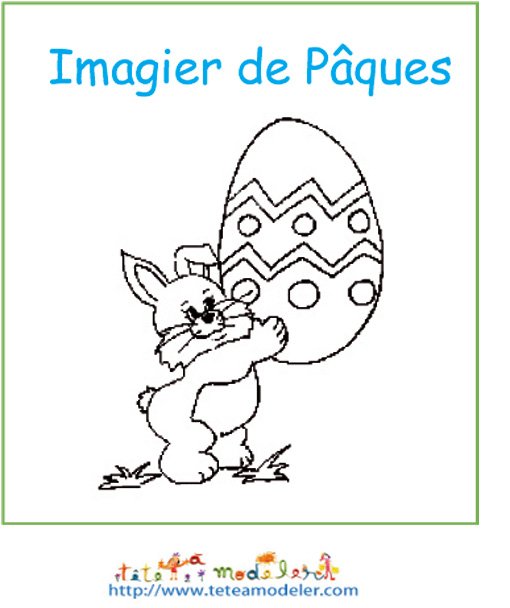 Imprimer la couverture de l'imagier de P&acirc;ques
