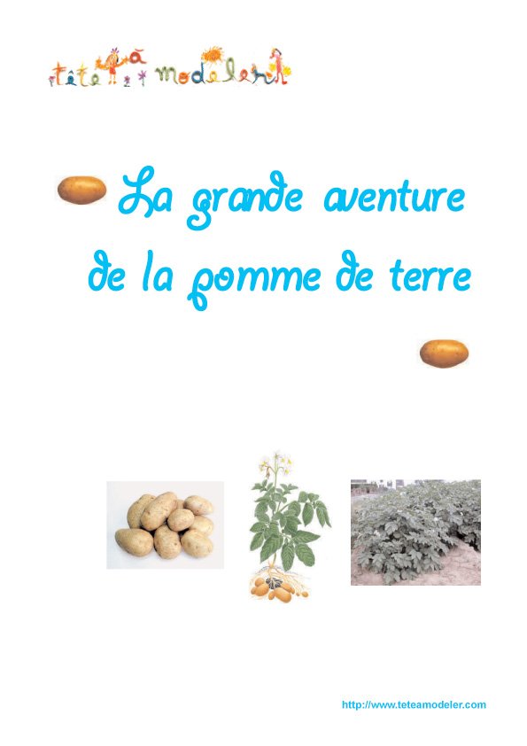 Histoire de la pomme de terre couverture
