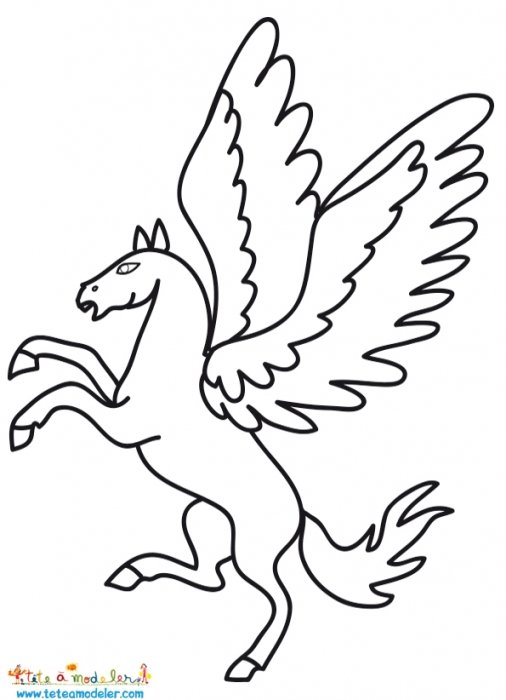 Coloriage de Pégase