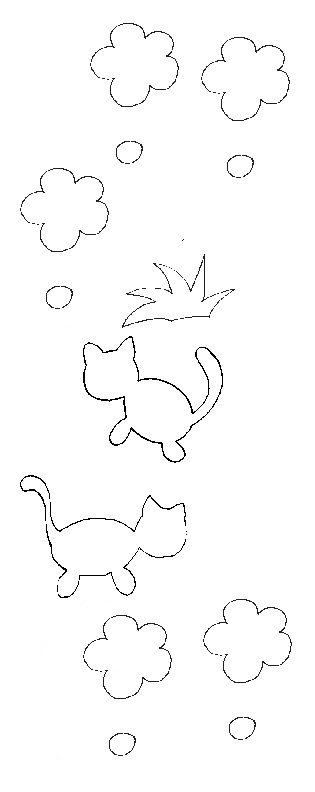 Mod&egrave;les pour grosse pendule chats
