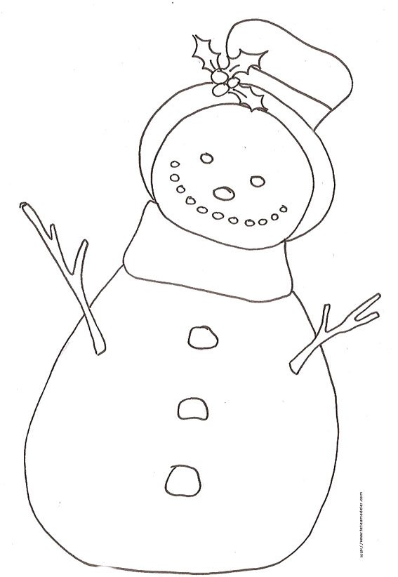 Coloriage du bonhomme de neige dessin 30
