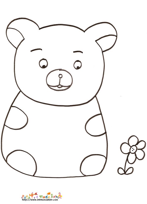 coloriage petit ours
