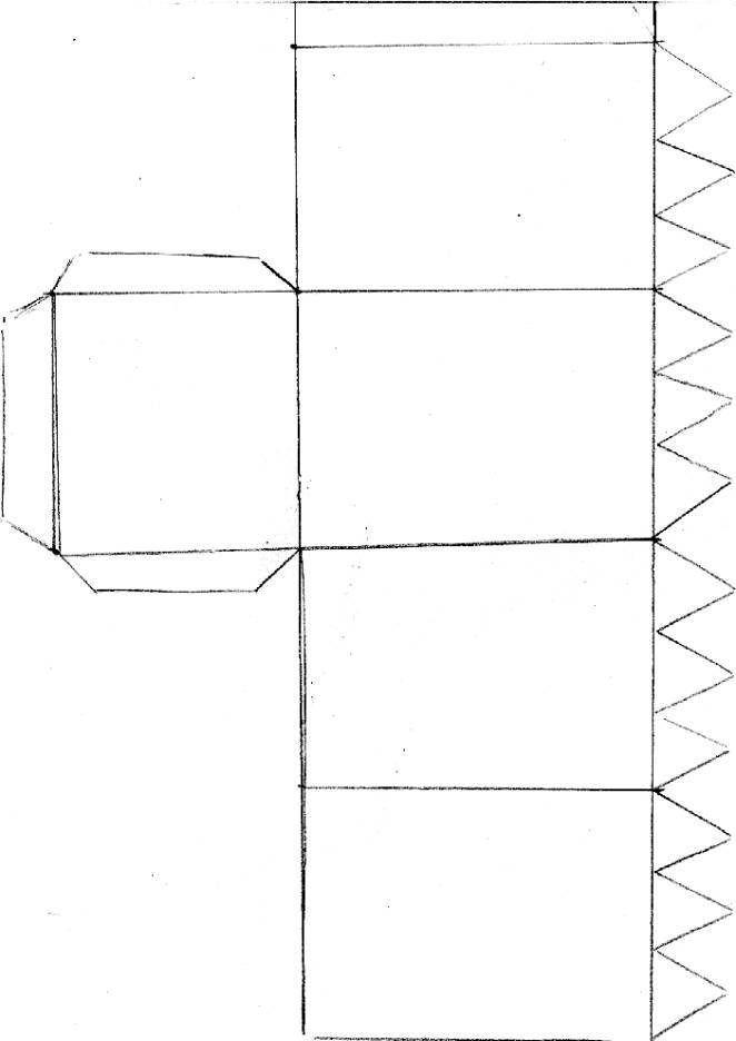 mod&egrave;le de photophore &agrave; pointes
