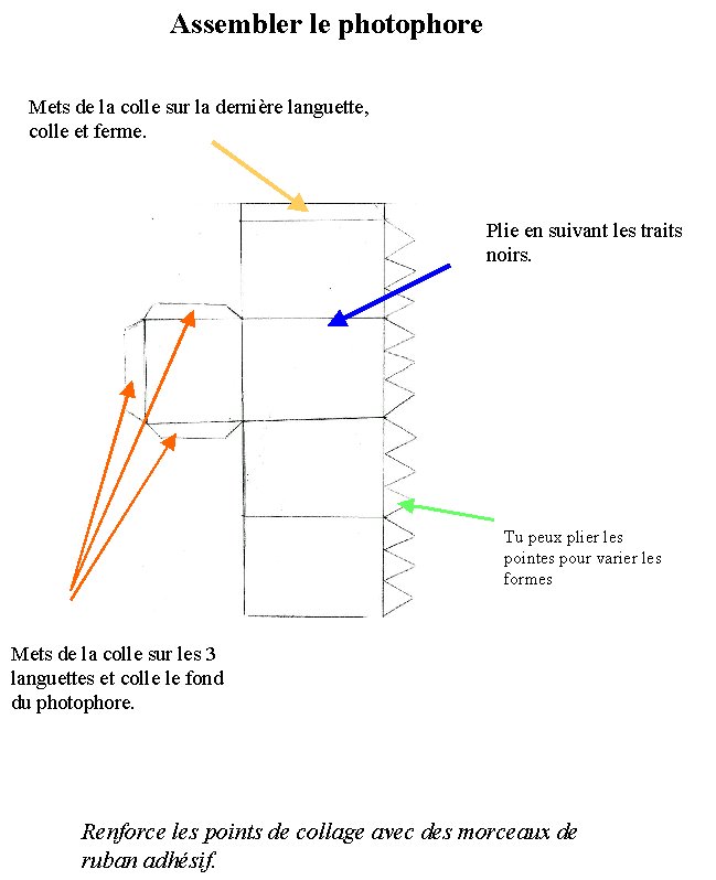 mode d'assemblage du photophore
