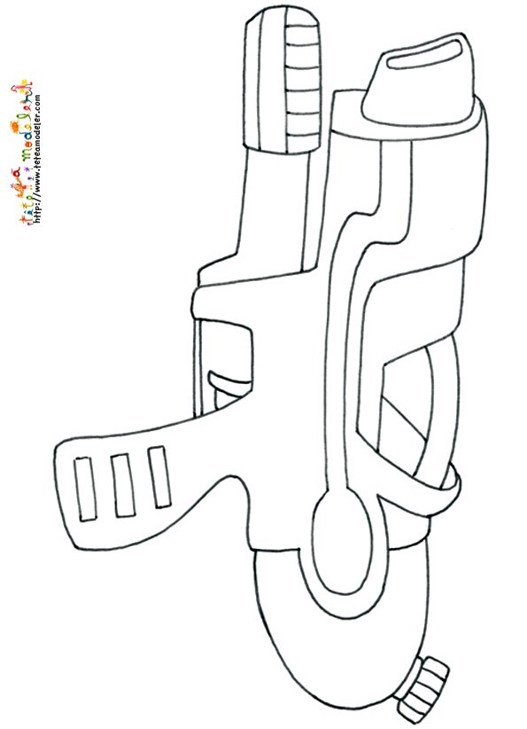 Coloriage pistolet a eau
