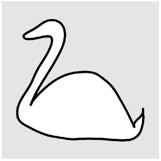 Imprimer le pochoir cygne