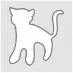 Imprimer le pochoir chat 