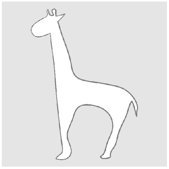 Imprimer le pochoir girafe 