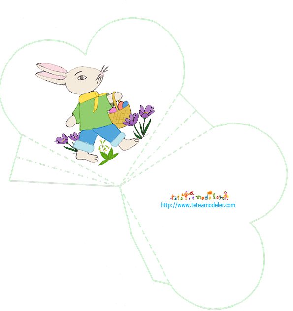Pochette lapin de P&agrave;&cent;ques
