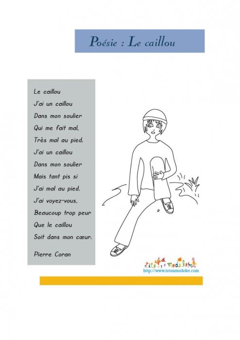 Imprimer la poesie : le Caillou