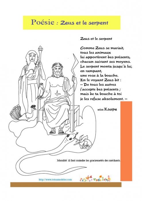 Poésie : Zeus et le serpent