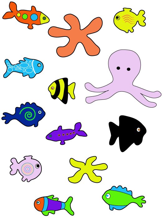 motifs de la mer &agrave; d&eacute;couper

