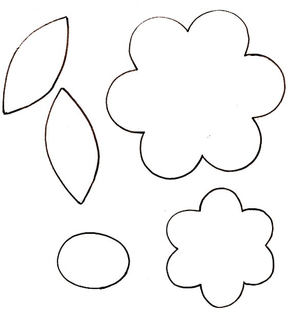 gabarits  pour le Petit pot de fleur pour d&eacute;corer les tables 
