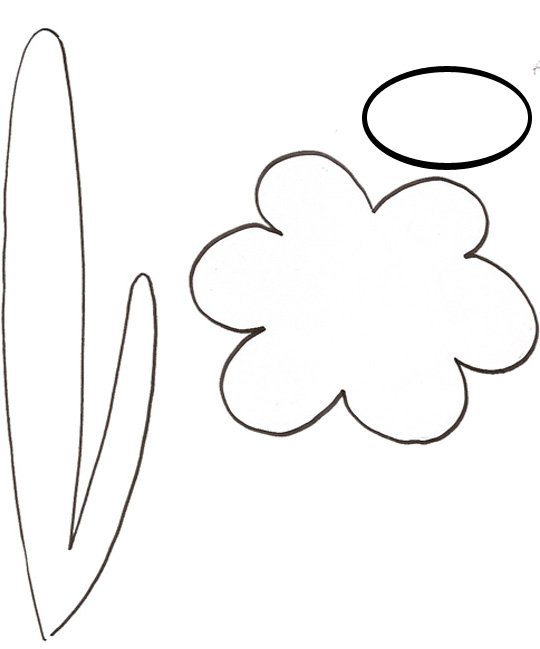 fleur et sa feuille
