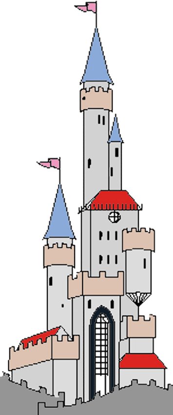 Imprimer le chateau de la princesse pour le g&acirc;teau princesse