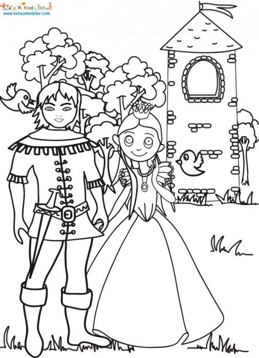 Raiponce délivrée par le prince
