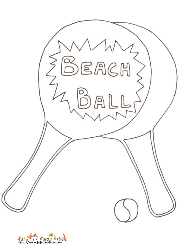Coloriage raquette

