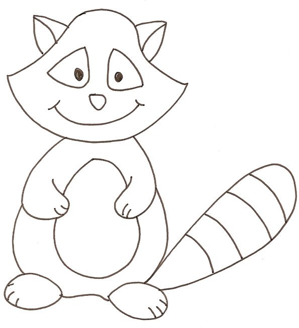 coloriage d'un raton 
