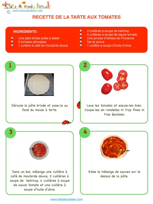 Recette de la tarte à la tomate