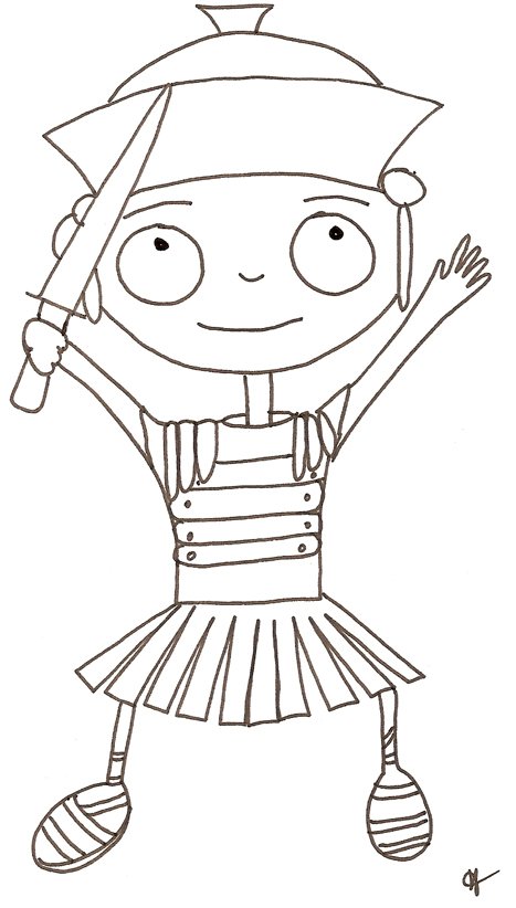 Coloriage de Romulus le romain : dessin 4

