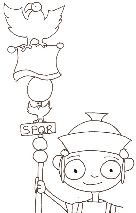 Coloriage de Romulus le romain : dessin 5
