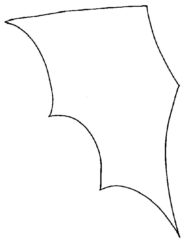 Ailes du cornet &agrave; bonbons chauve souris
