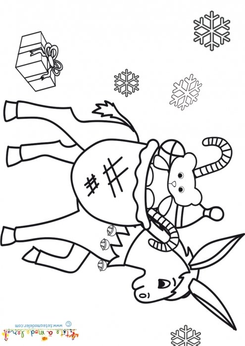 Ane de saint Nicolas chargé de cadeaux !