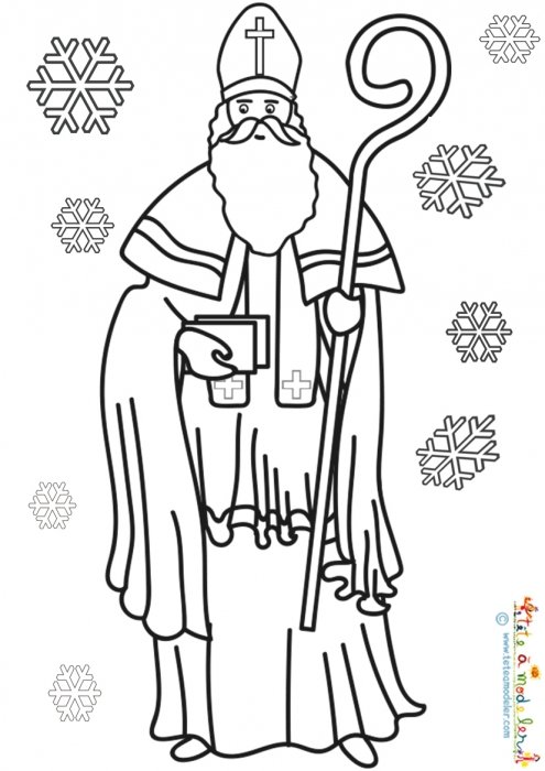 Saint Nicolas sous la neige