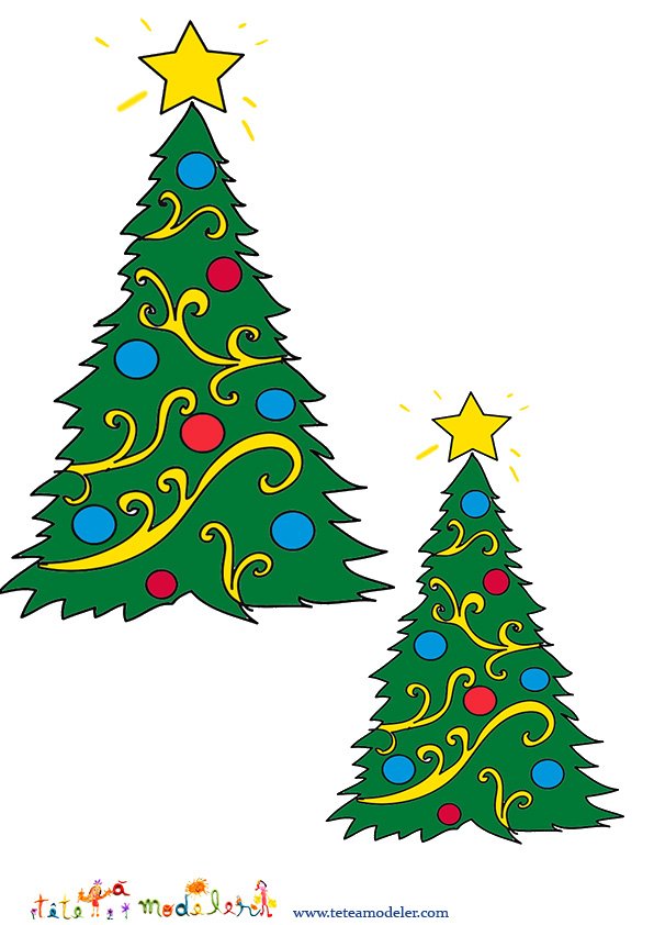 Mod&egrave;le de photophore sapin
