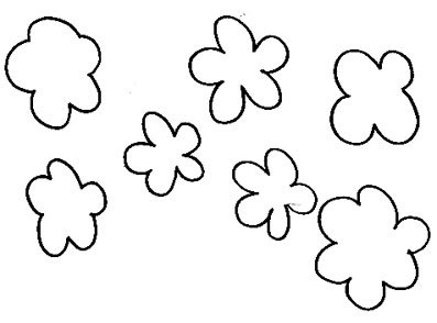 Imprimer le modèle fleurs découpées scrapbooking 2